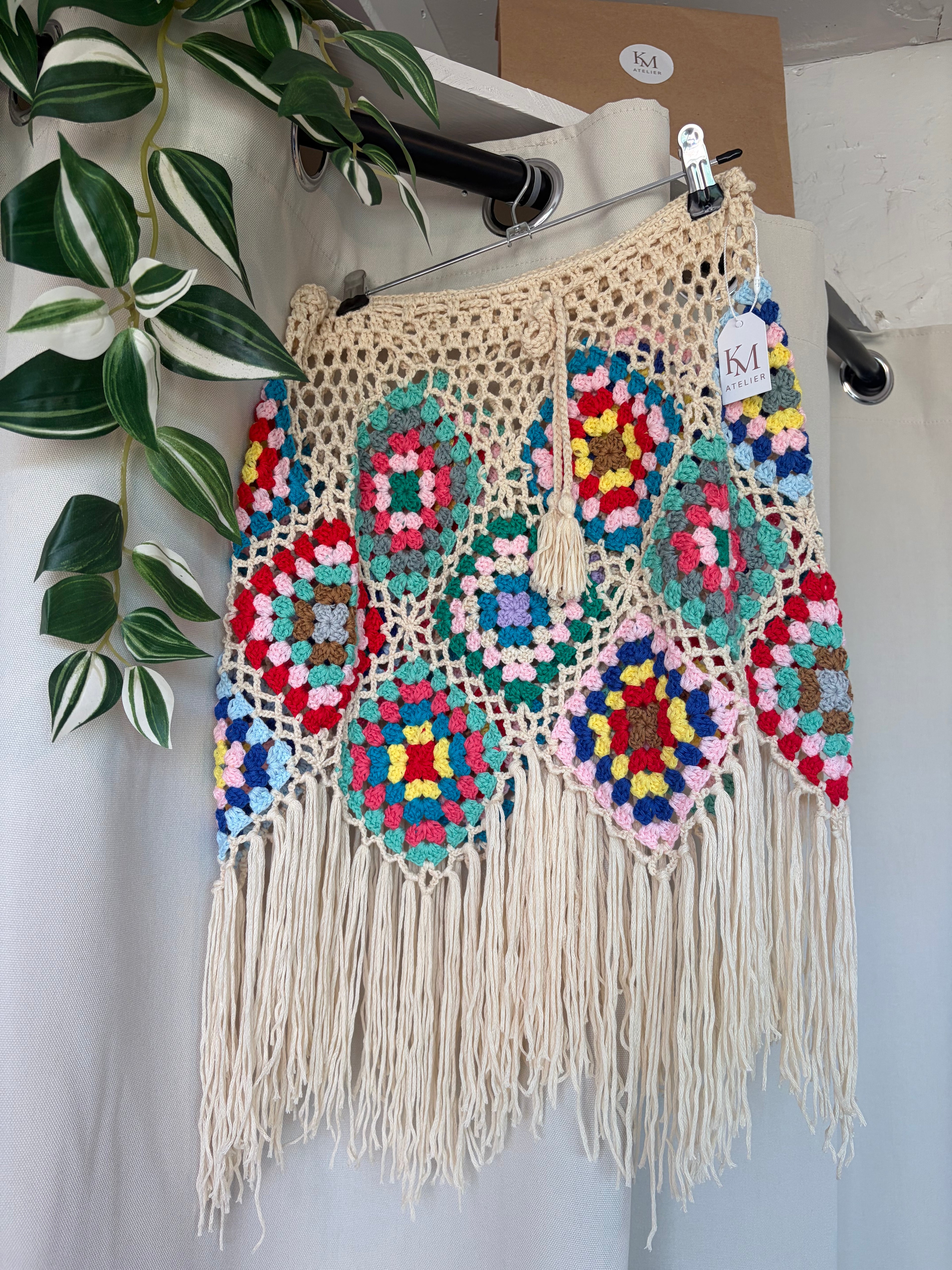 Brisa Boho Skirt-Beige