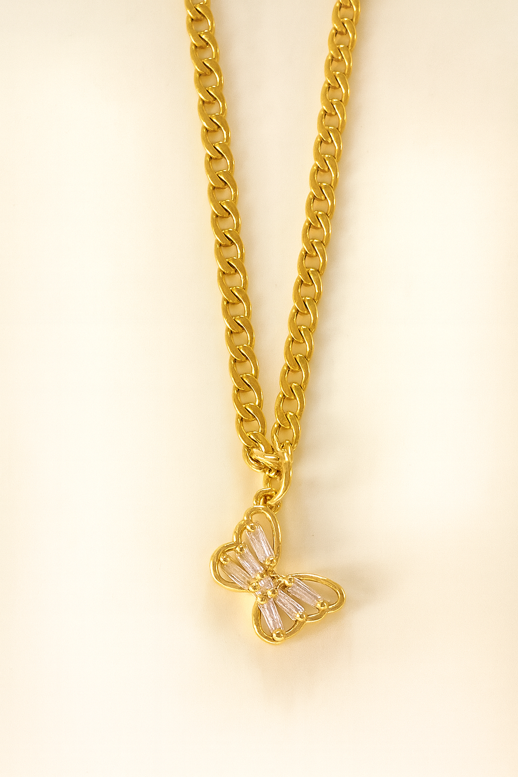 Crystal Butterfly baby Necklace